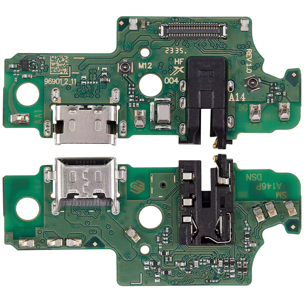 Charging Port Board With Headphone Jack Compatible For Samsung Galaxy A14 5G (A146P / U / 2023) (US Version) (Vemake)