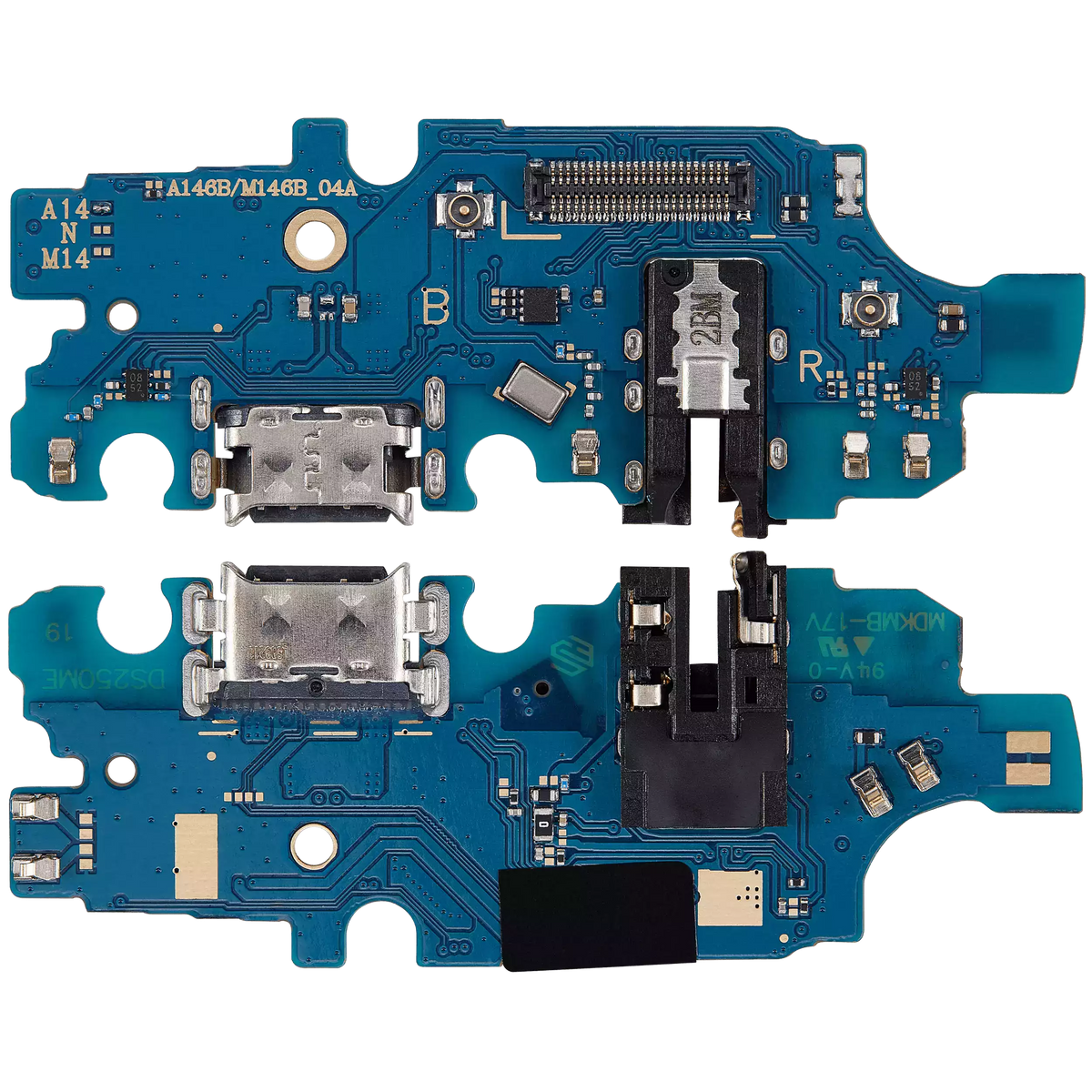 Charging Port Board With Headphone Jack Compatible For Samsung Galaxy A14 5G (A146B / 2023) (International Version) (Vemake)