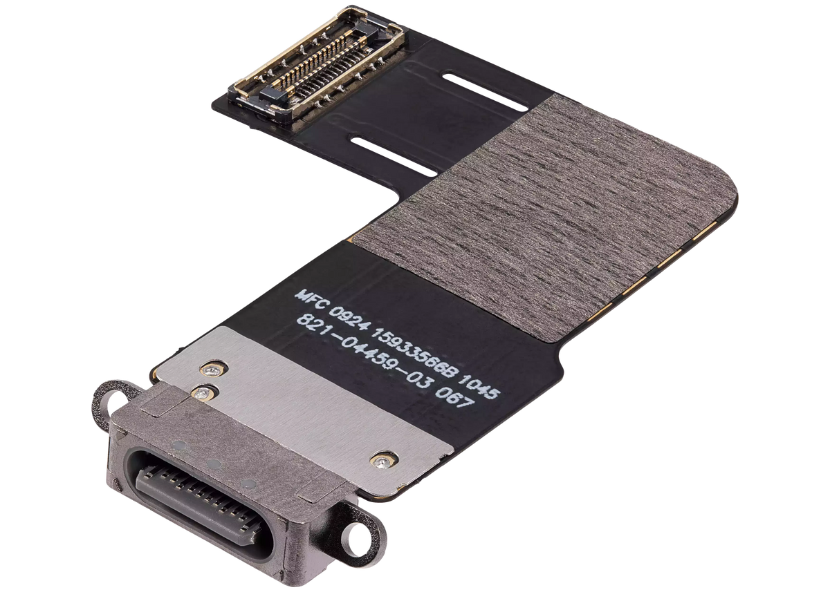Charging Port Flex Cable Compatible For ipad Air 11" (2024) (Aftermarket Plus) (Space Gray)