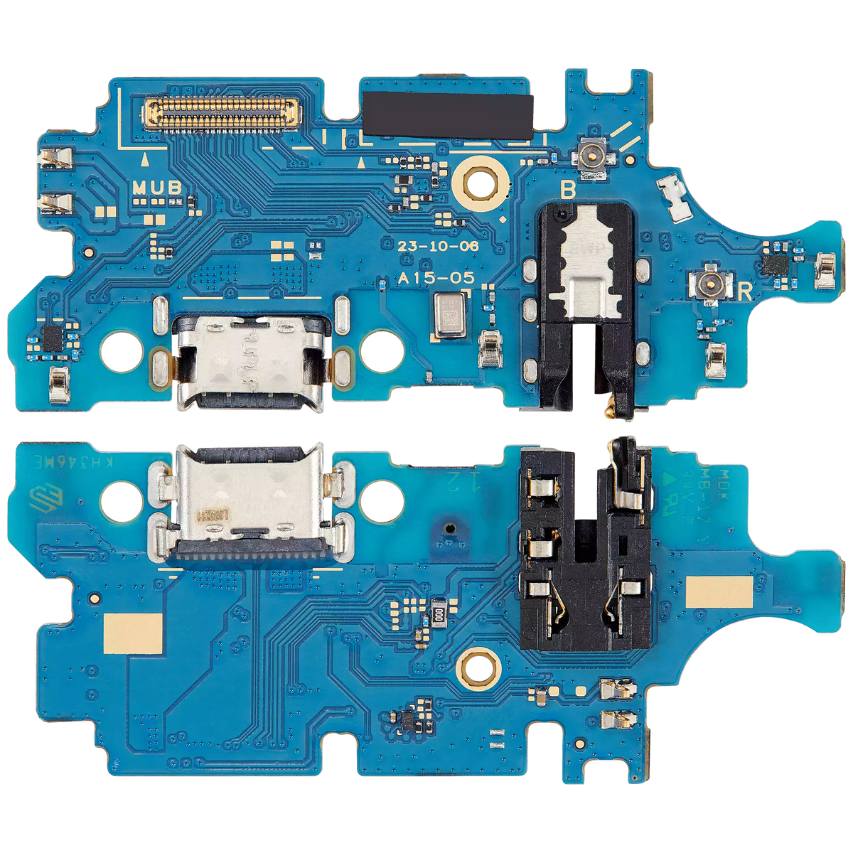 Charging Port Board With Headphone Jack Compatible For Samsung Galaxy A15 (A155 / 2023) (Vemake)