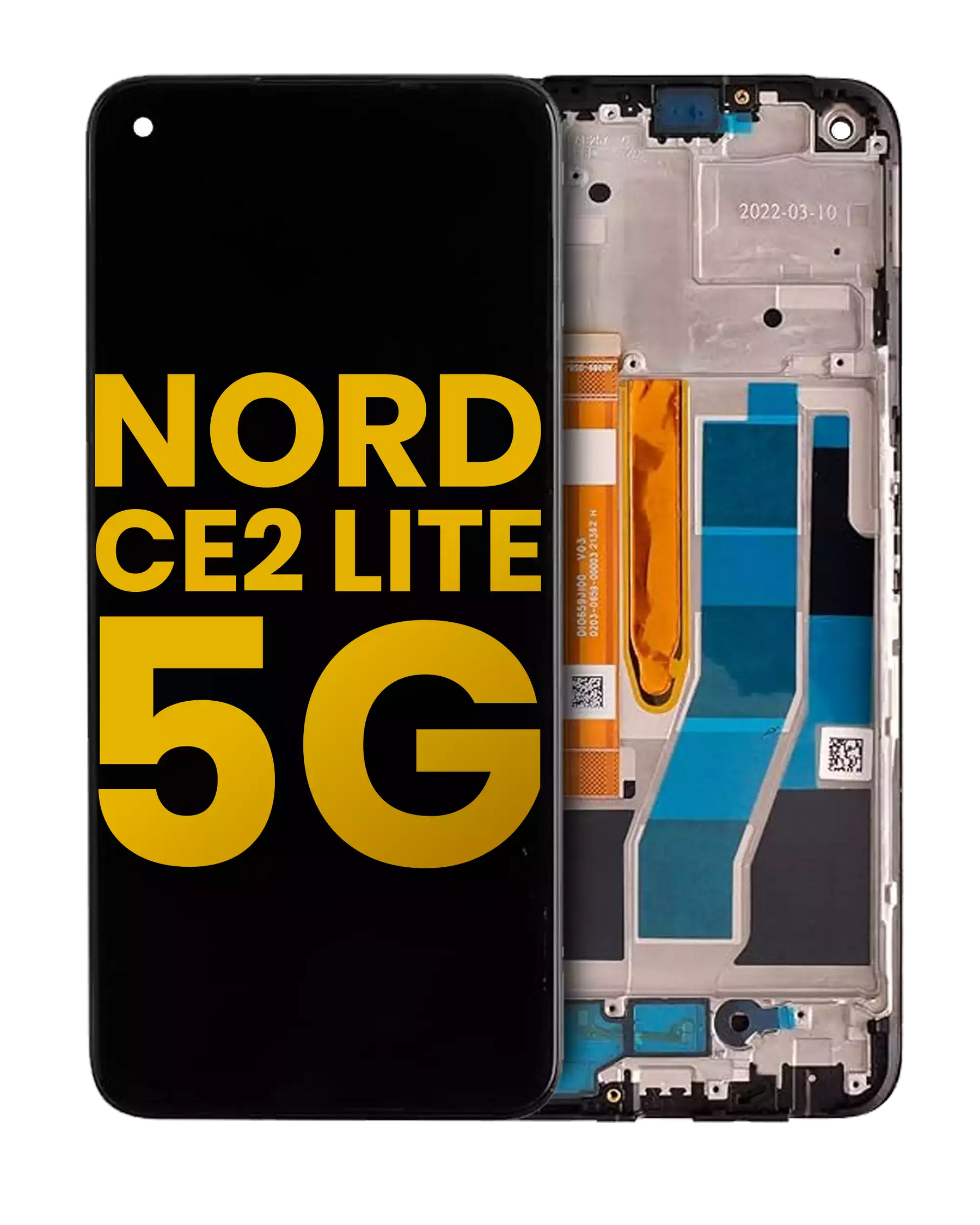 Replacement LCD Assembly With Frame Compatible For OnePlus Nord CE2 Lite 5G (Refurbished) (All Colors)