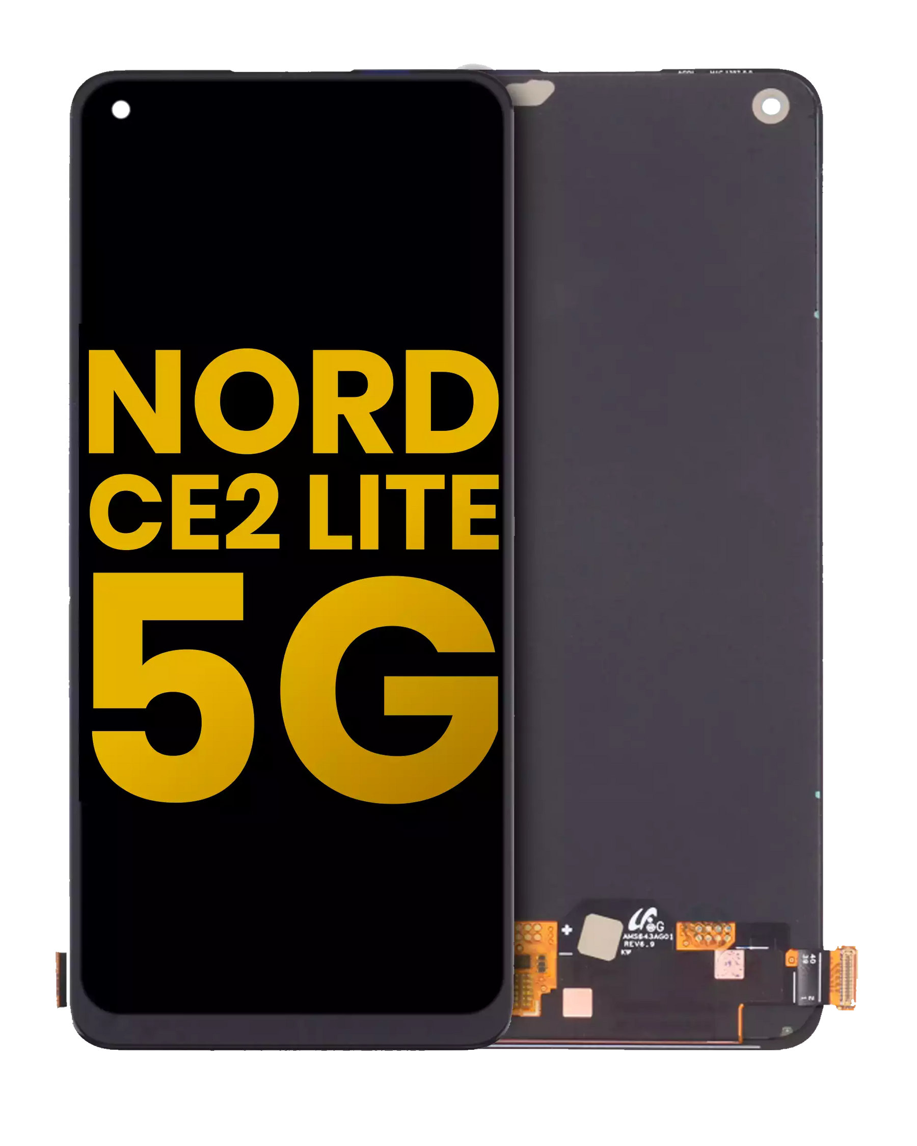 Replacement LCD Assembly Without Frame Compatible For OnePlus Nord CE2 Lite 5G (Refurbished) (All Colors)