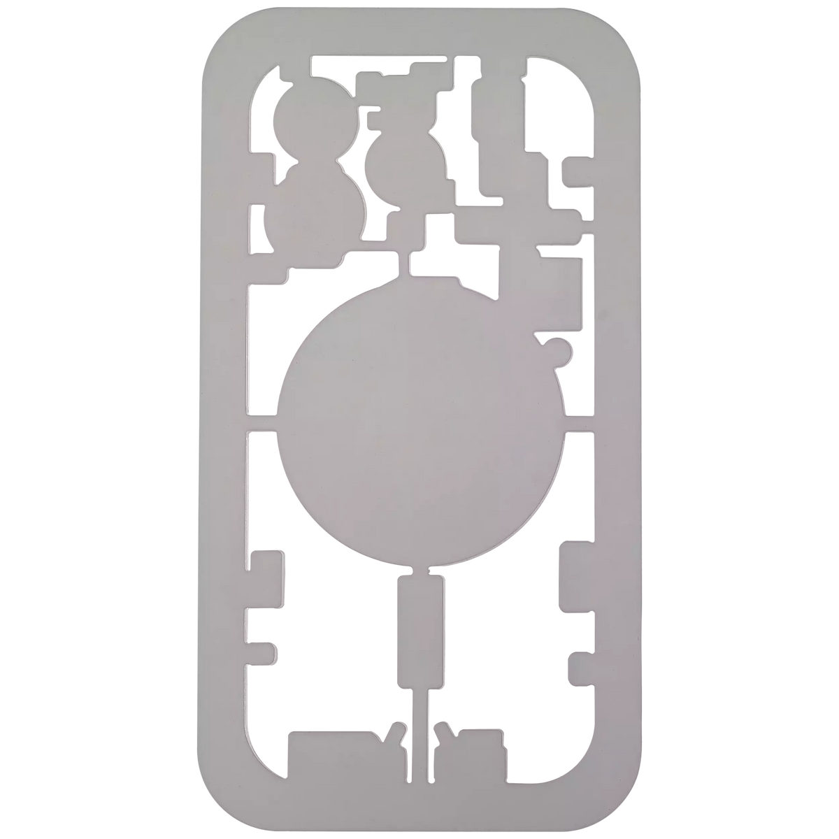 Laser Machine Protection Mold Compatible For iPhone 15 Pro (M-Triangel)