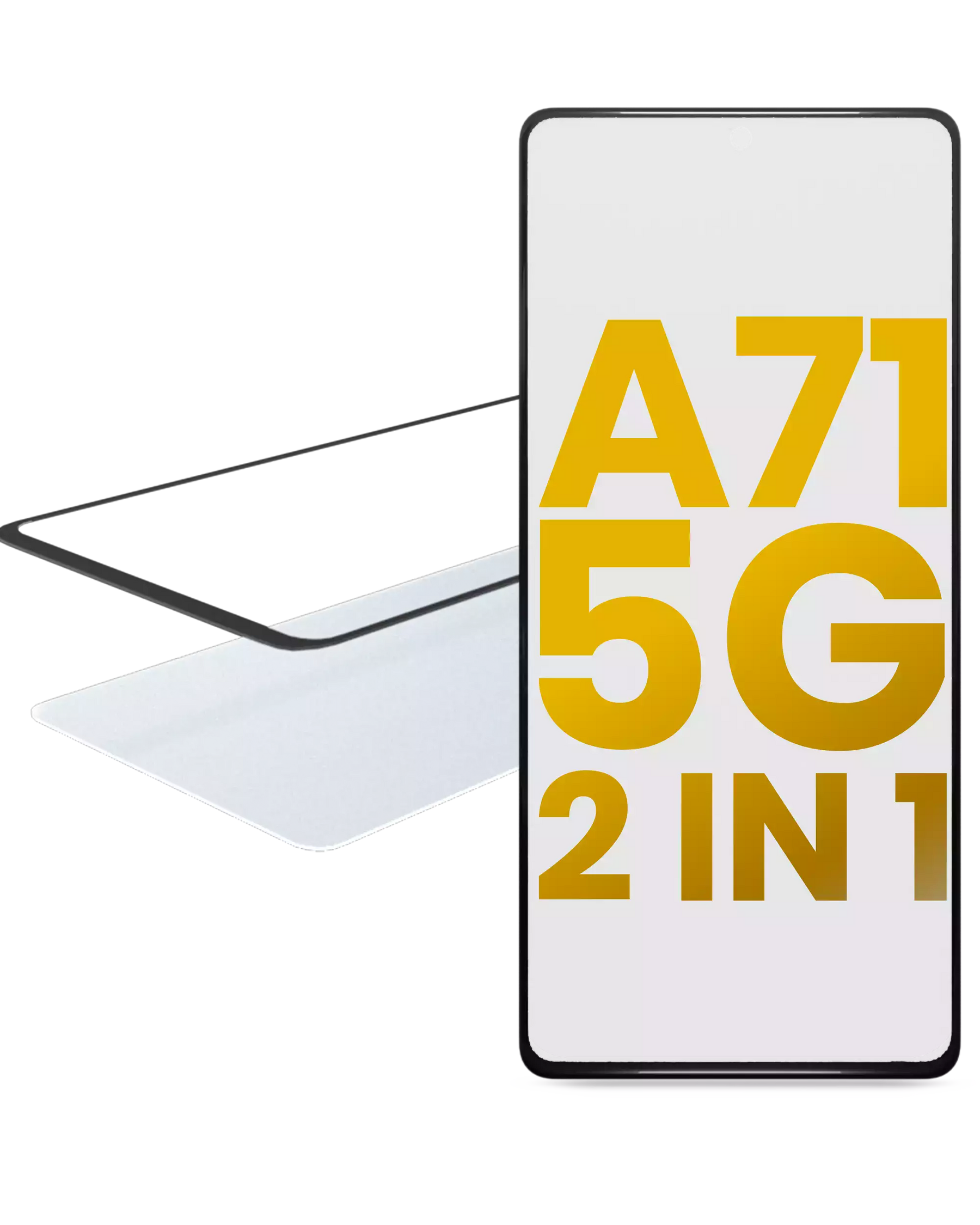 Replacement 2 in 1 Front Glass With OCA Pre-Installed Compatible For Samsung Galaxy A71 5G (A716 / 2020)