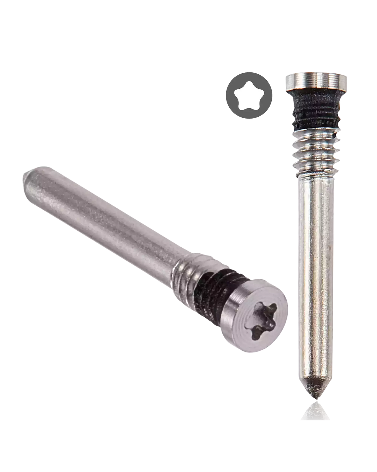 Bottom Screws Compatible For iPhone 16 / 16 Plus / 16 Pro / 16 Pro Max (Silver) (100 Pack)