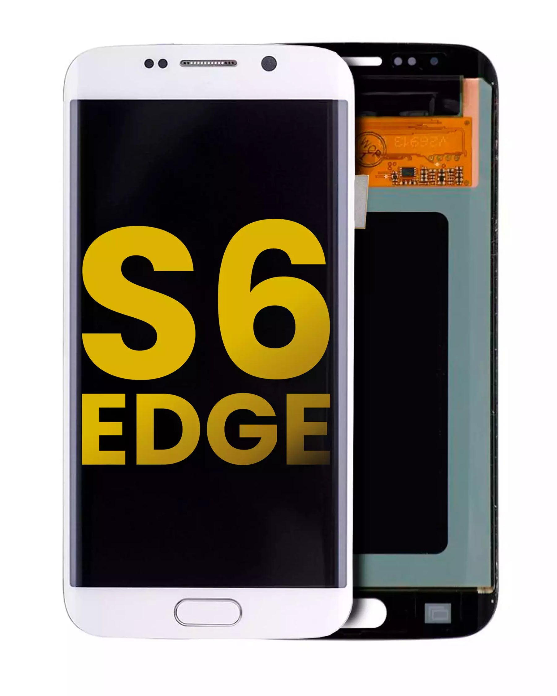 Replacement OLED Assembly Without Frame Compatible For Samsung Galaxy S6 Edge (Refurbished) (White Pearl)