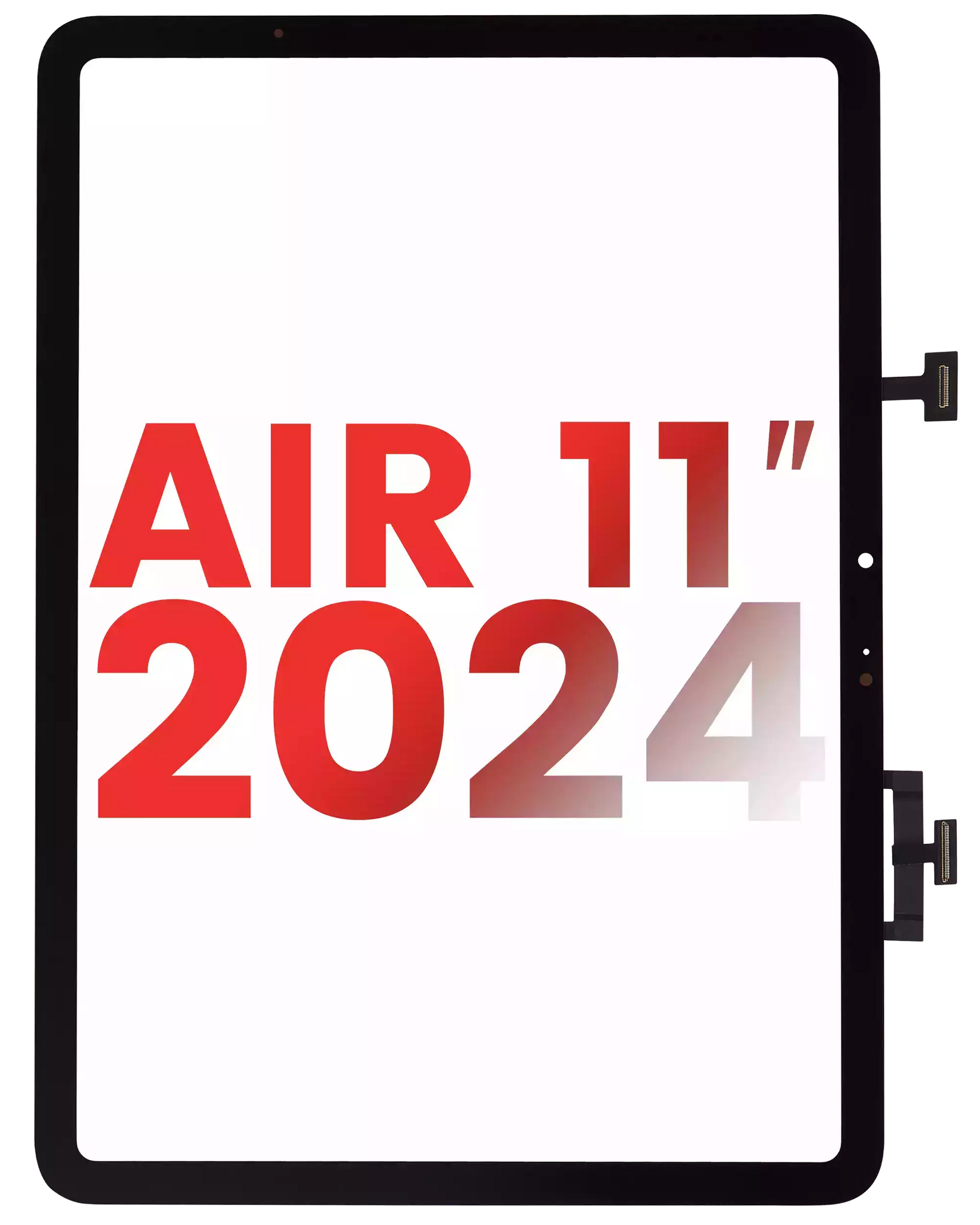 Digitizer Compatible For ipad Air 11" (2024) (Glass Separation Required) (WiFi / Cellular) (Aftermarket Plus) (Black)