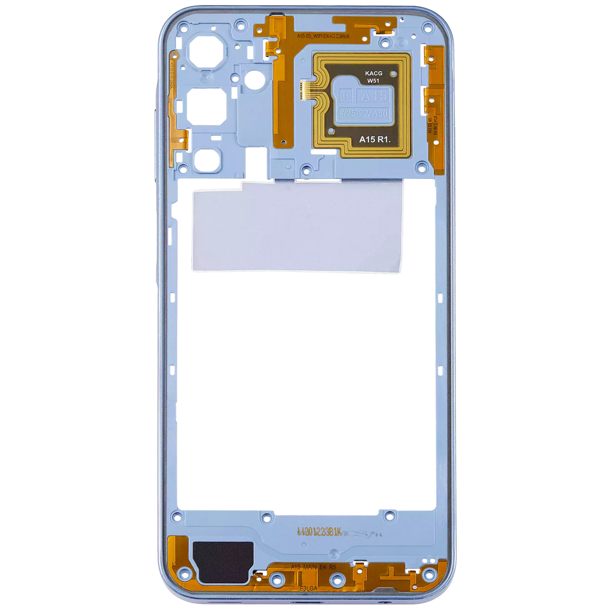 Mid-Frame Housing Compatible For Samsung Galaxy A15 (A155 / 2023) (Optimistic Blue)