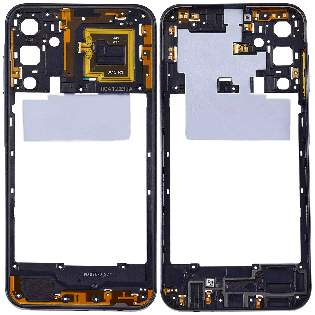 Mid-Frame Housing Compatible For Samsung Galaxy A15 (A155 / 2023) (Brave Black)