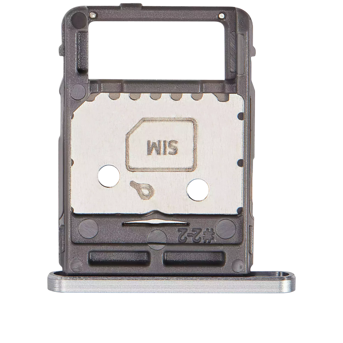 Dual Sim Card Tray Compatible For Samsung Galaxy Tab S8 (X700 / X706) (2022) / Tab S8 Plus 5G (X800 / X806) ( 2022) / Tab S8 Ultra (X900 / X906 ) (2022) (Silver)