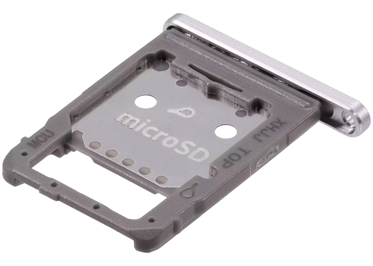 Dual Sim Card Tray Compatible For Samsung Galaxy Tab S8 (X700 / X706) (2022) / Tab S8 Plus 5G (X800 / X806) ( 2022) / Tab S8 Ultra (X900 / X906 ) (2022) (Silver)