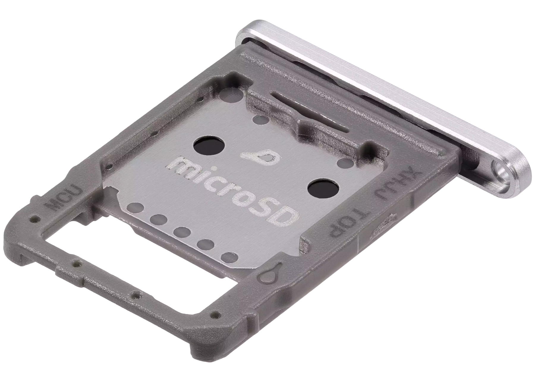 Micro SD Sim Card Tray Compatible For Samsung Galaxy Tab S8 (X700 / X706 / 2022) / Tab S8 Plus 5G (X800 / X806 / 2022) / Tab S8 Ultra (X900 / X906 ) (2022) (Silver)