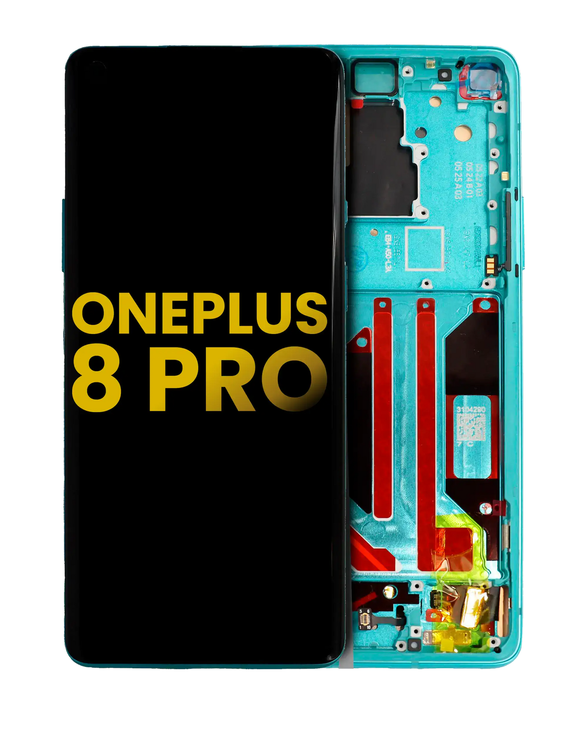 Replacement OLED Assembly With Frame Compatible For OnePlus 8 Pro (Refurbished) (Glacial Green)
