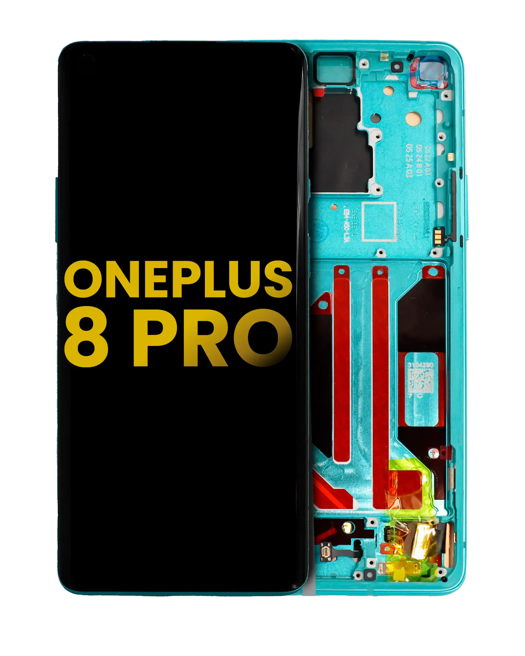 Replacement OLED Assembly With Frame Compatible For OnePlus 8 Pro (Refurbished) (Glacial Green)