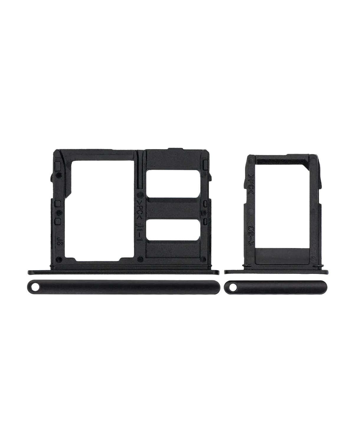 Sim Card Tray Replacement Compatible For Samsung Galaxy A6 (A600 / 2018) / A6 Plus (A605 / 2018) (Black)