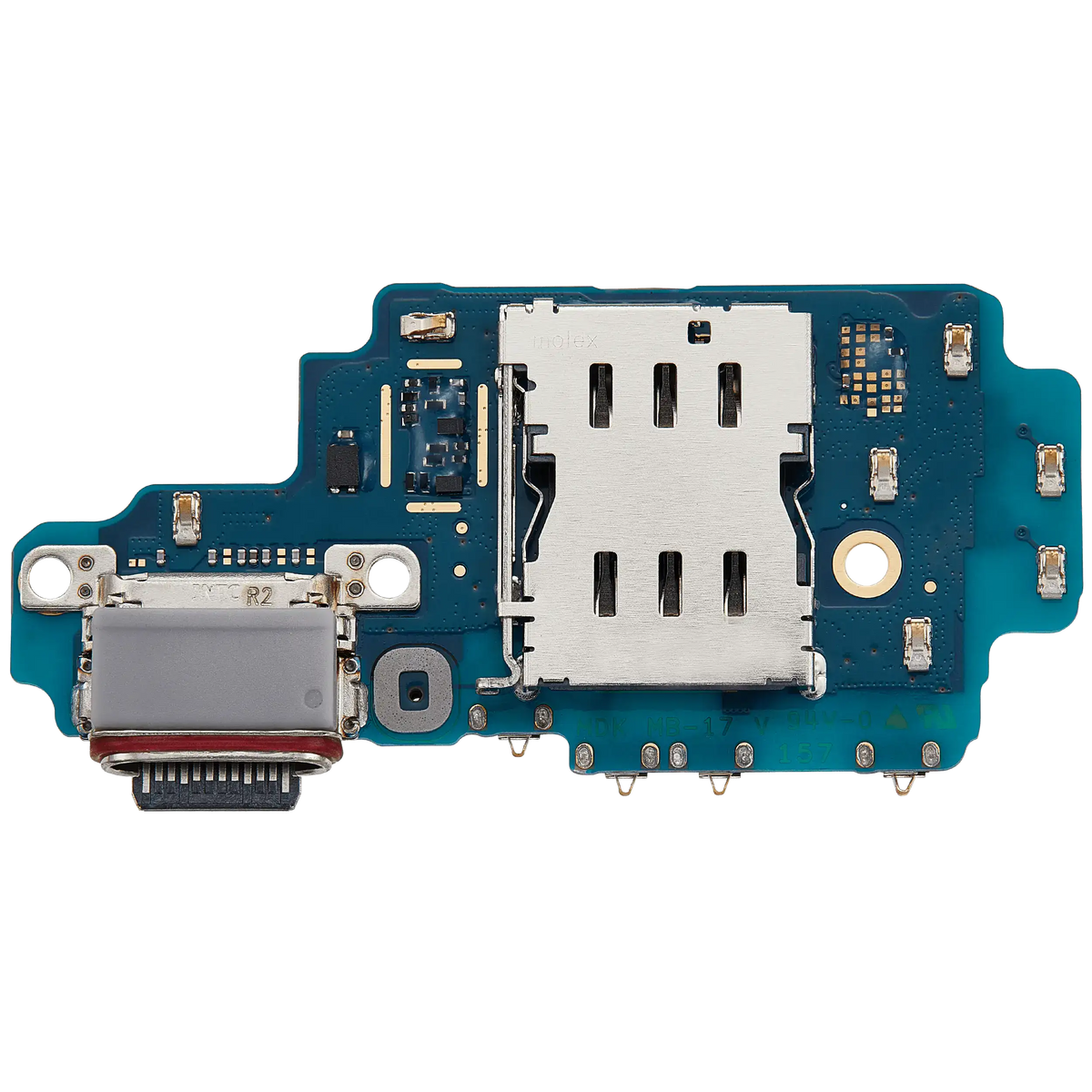 Charging Port Board With Sim Card Reader Compatible For Samsung Galaxy S24 Ultra 5G (S928D) (International Version) (Premium)