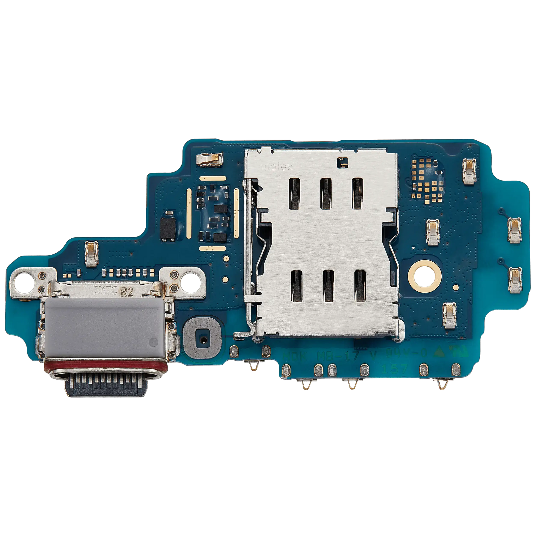 Charging Port Board With Sim Card Reader Compatible For Samsung Galaxy S24 Ultra 5G (S928D) (International Version) (Premium)