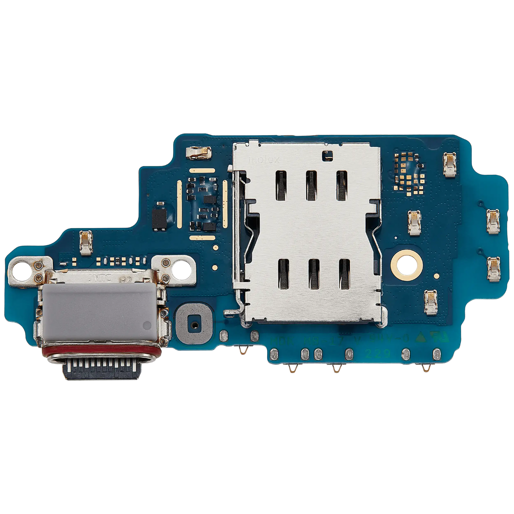 Charging Port Board With Sim Card Reader Compatible For Samsung Galaxy S24 Ultra 5G (S928N) (Korean Version) (Premium)