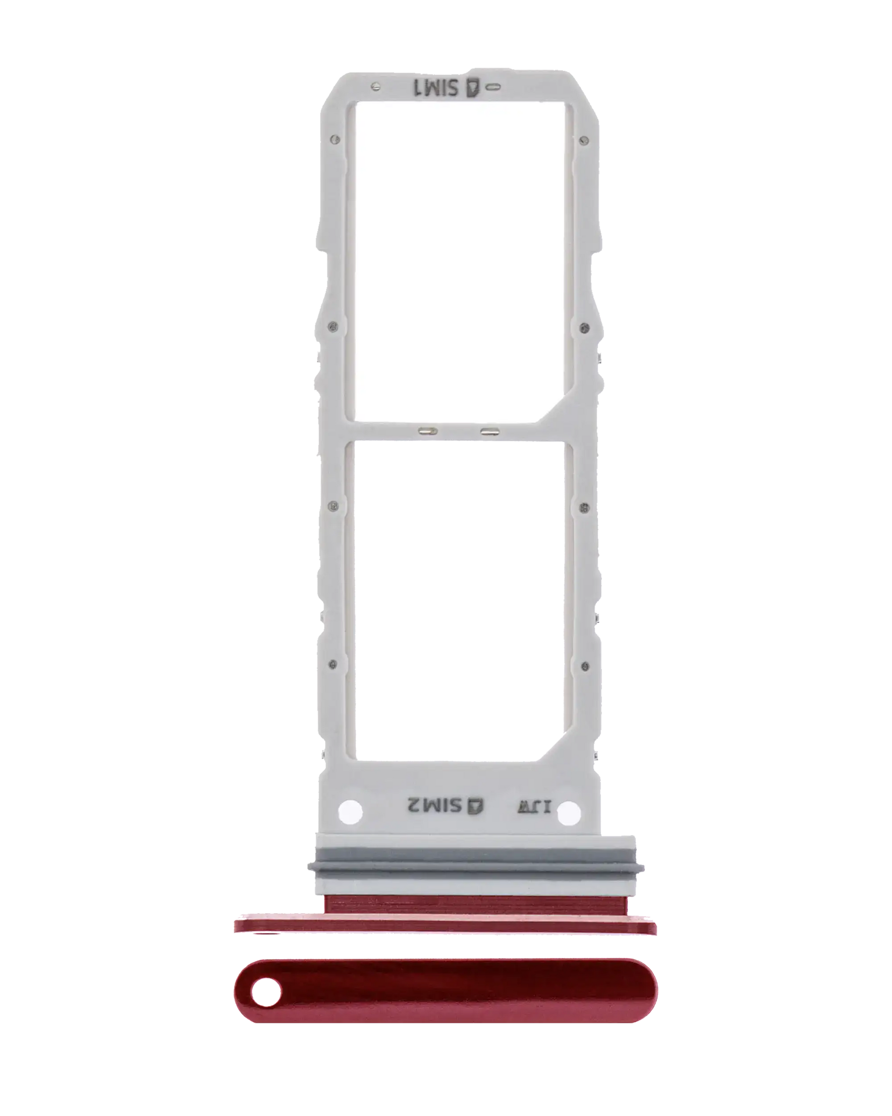 Dual Sim Card Tray Compatible For Samsung Galaxy Note 10 Replacement (Aura Red)