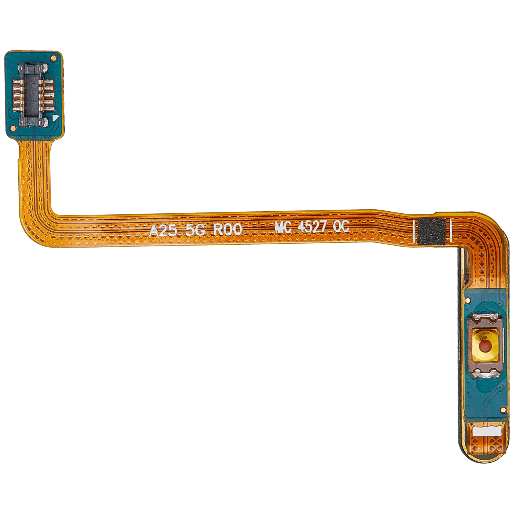 Fingerprint Reader With Flex Cable Compatible For Samsung Galaxy A25 5G (A256 / 2023) (Premium) (Brave Black)