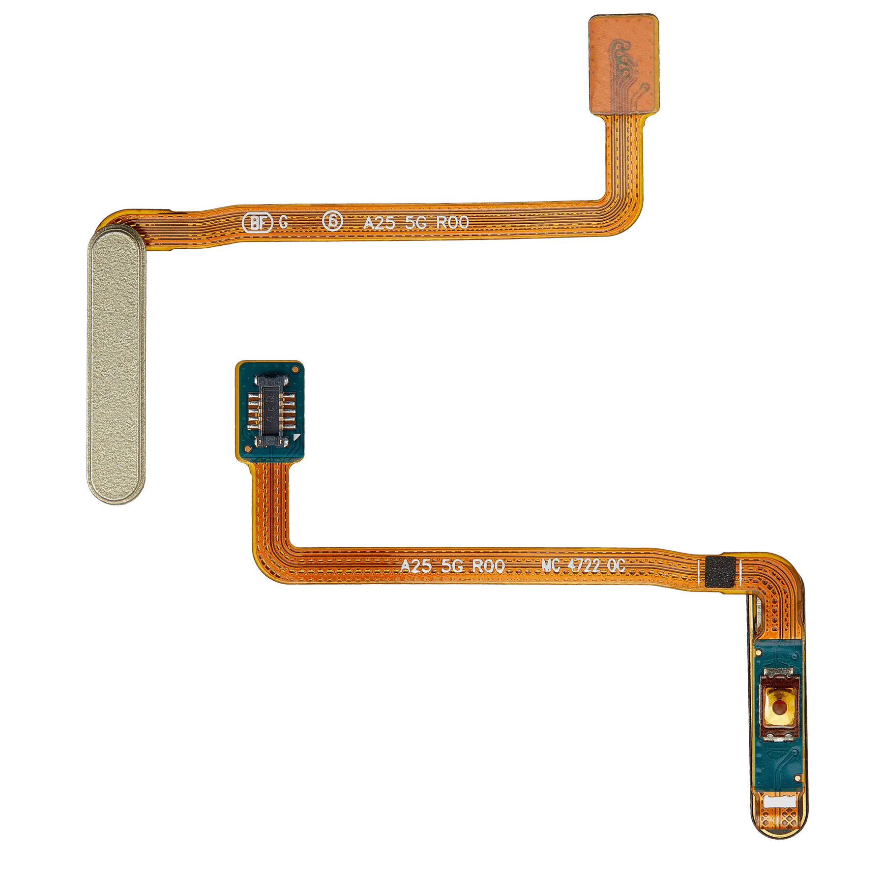 Fingerprint Reader With Flex Cable Compatible For Samsung Galaxy A25 5G (A256 / 2023) (Premium)(Personality Yellow)