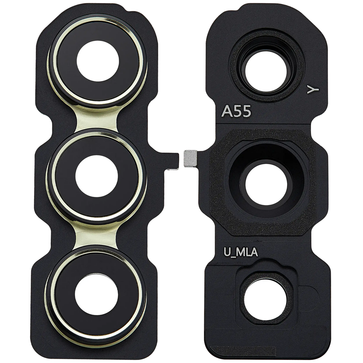 Replacement Back Camera Lens With Bracket Compatible For Samsung Galaxy A55 5G (A556 / 2024) (Premium) (Lemon)