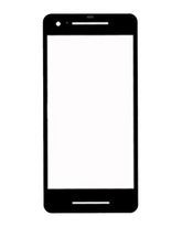 Front Glass Compatible For Google Pixel 2 Replacement (Black)