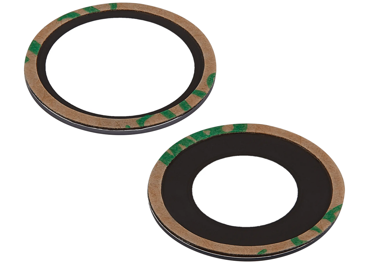 Back Camera Lens (Glass Only) With Adhesive Compatible For iPhone 16 / 16 Plus (2 Piece Set) (Real Sapphire) (Premium) (10 Pack)