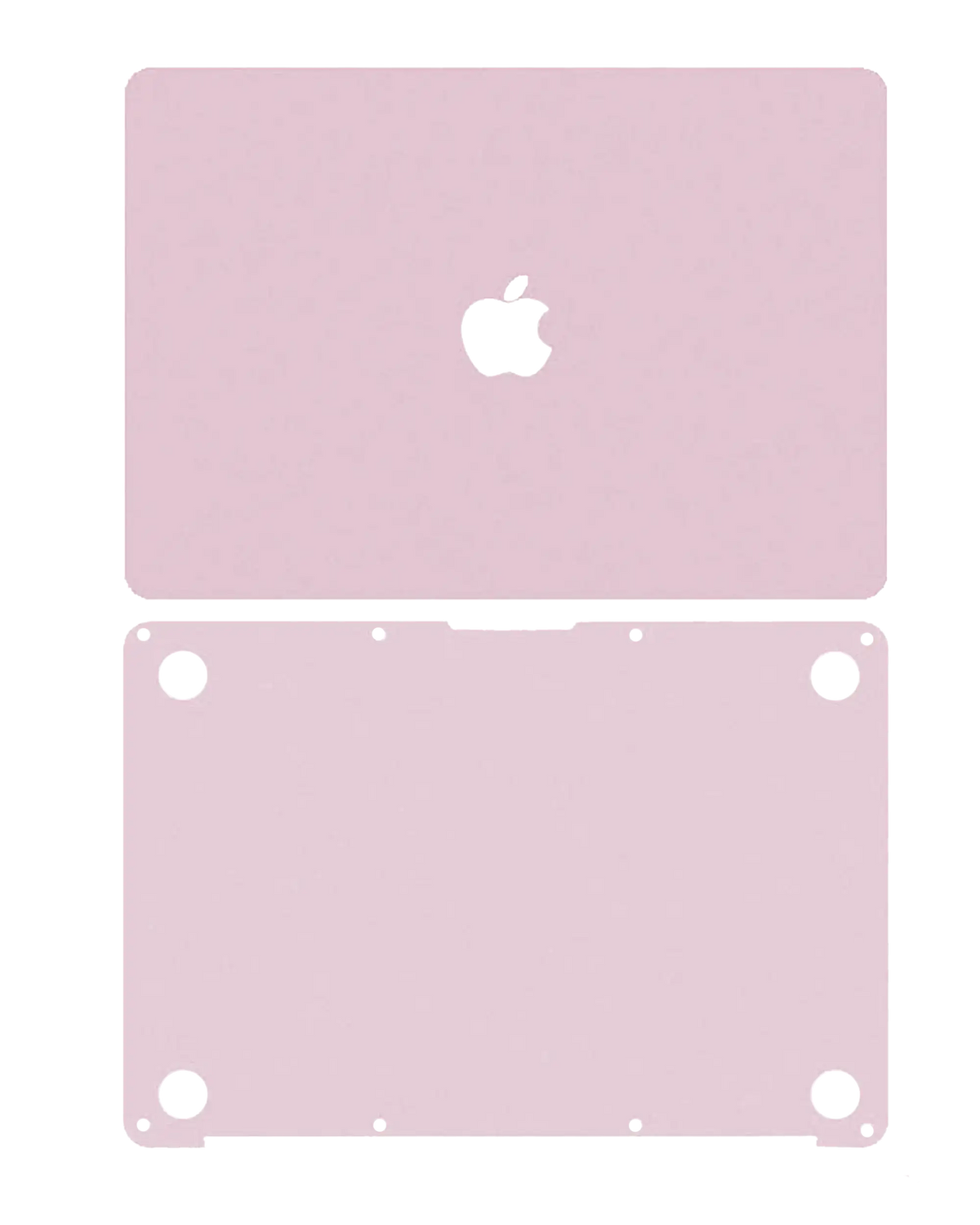 2 in 1 (Top and Bottom) Skin Compatible For MacBook Retina 12" (A1534 / Early 2015 / Early 2016 / Mid 2017) (Rose Gold)