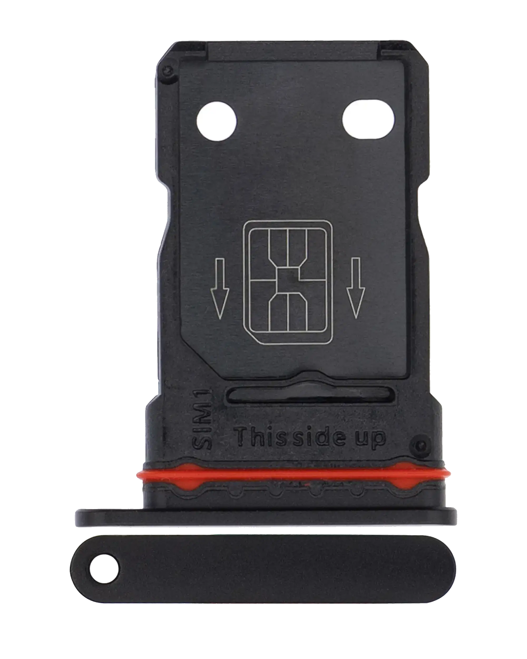 Replacement Dual Sim Card Tray Compatible For OnePlus 9 Pro (Stellar Black)