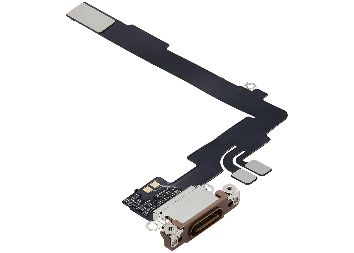 Charging Port Flex Cable Compatible For iPhone 16 Pro Max (Aftermarket Plus) (Desert Titanium)