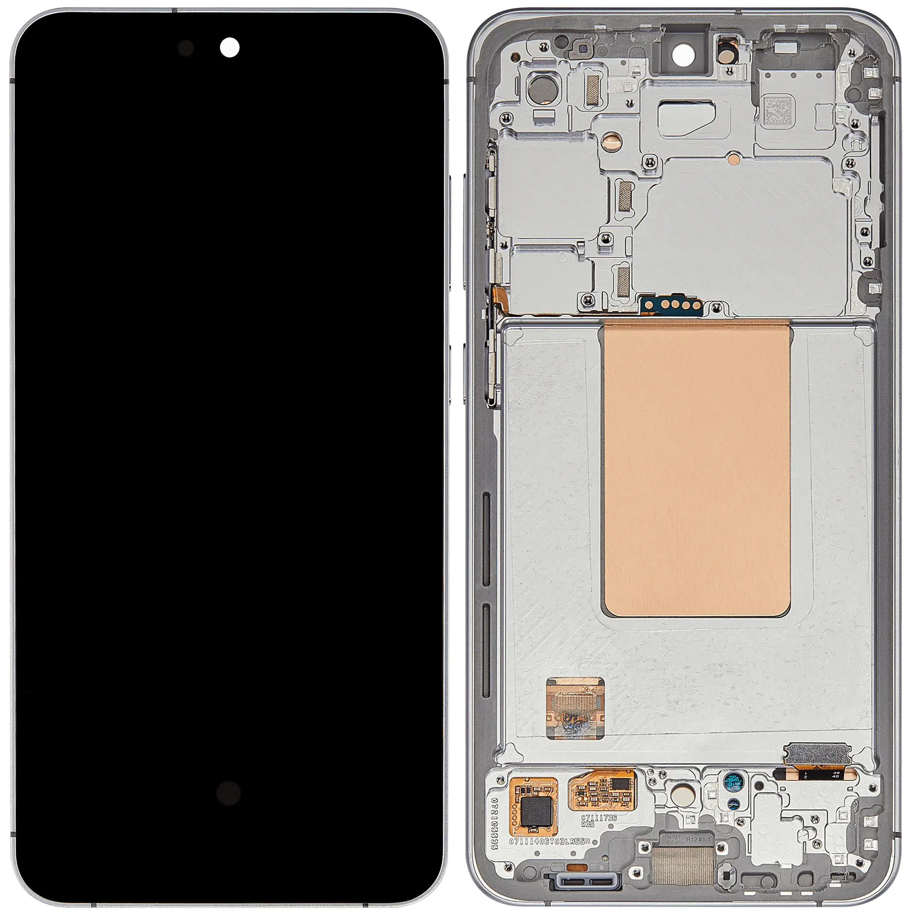 OLED Assembly With Frame Compatible For Samsung Galaxy S24 FE 5G (US & International Version) (Refurbished) (Gray)