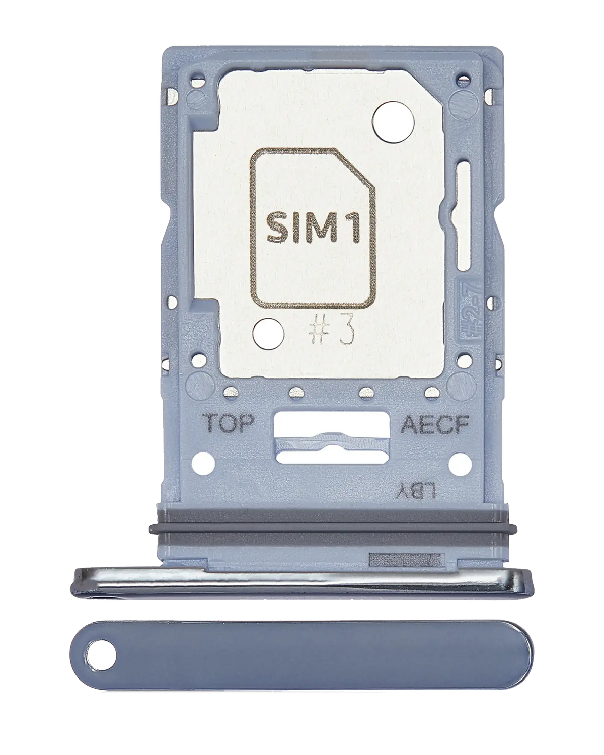 Single Sim Card Tray Replacement Compatible For Samsung Galaxy A53 5G (A536 / 2022) (Blue)