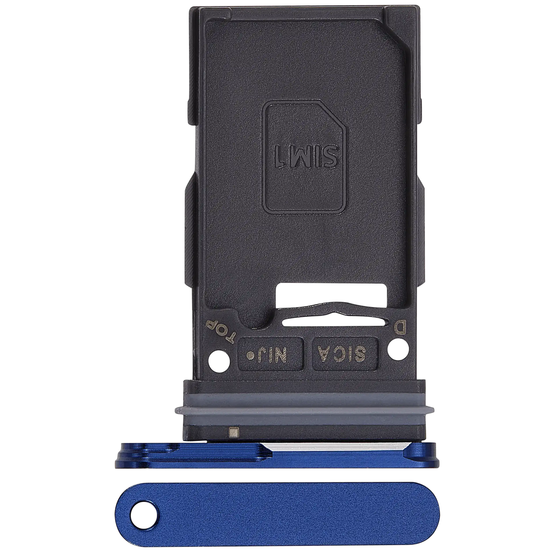 Single Sim Card Tray Replacement Compatible For Samsung Galaxy S25 / S25 Plus (Premium) (Navy)