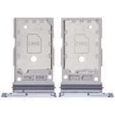 Dual Sim Card Tray Compatible For Samsung Galaxy S25 / S25 Plus Replacement (Premium) (Iceblue)