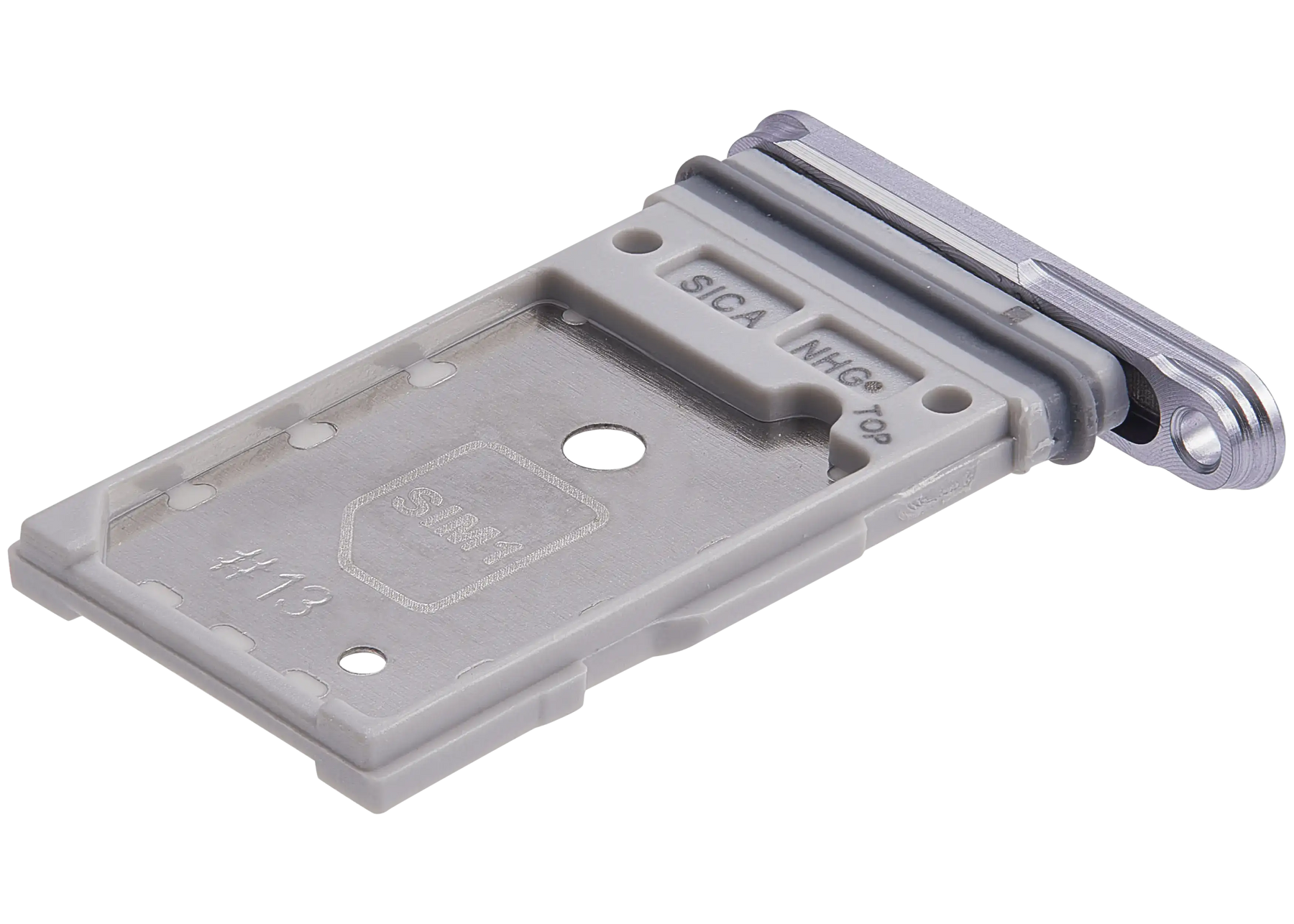 Dual Sim Card Tray Replacement  Compatible For Samsung Galaxy S25 / S25 Plus (Premium) (Silver Shadow)