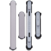 Replacement Hard Buttons (Power / Volume) Compatible For Samsung Galaxy S25 / S25 Plus (Premium) (Silver Shadow)