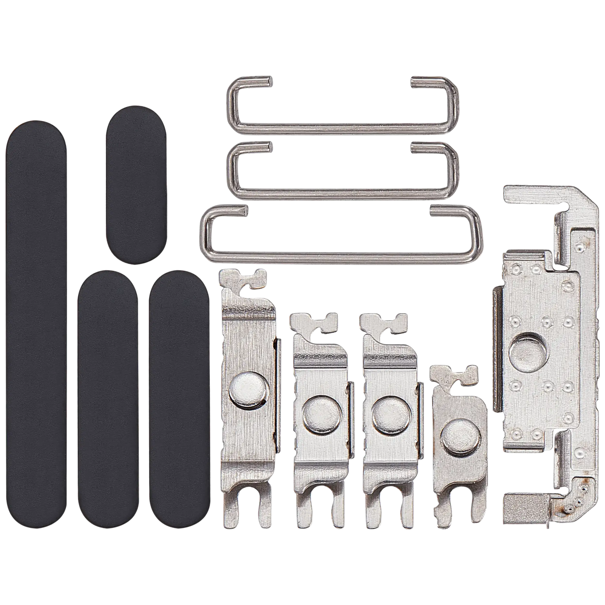 Hard Buttons (Power / Volume / Switch) Compatible For iPhone 16 Pro / 16 Pro Max (Black Titanium)