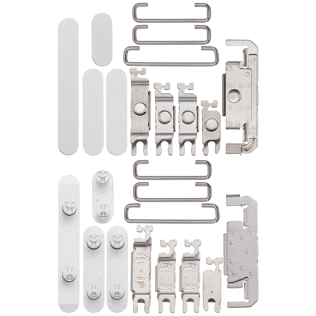 Hard Buttons (Power / Volume / Switch) Compatible For iPhone 16 / 16 Plus (White)