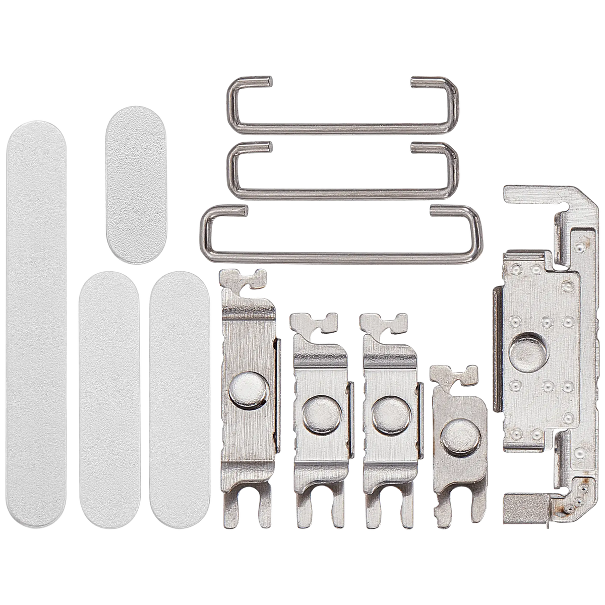 Hard Buttons (Power / Volume / Switch) Compatible For iPhone 16 / 16 Plus (White)