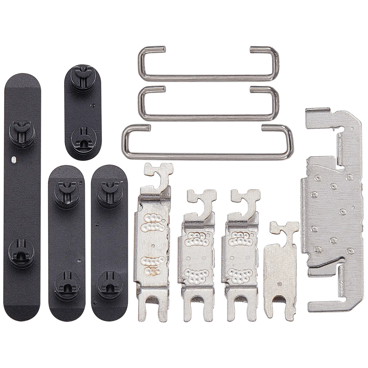 Hard Buttons (Power / Volume / Switch) Compatible For iPhone 16 / 16 Plus (Black)