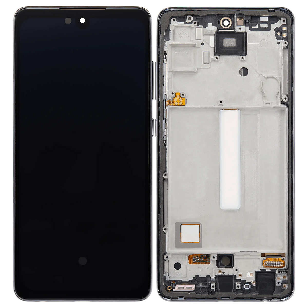 Replacement OLED Assembly With Frame Compatible For Samsung Galaxy A52 4G by Macfactory.in (A525 / 2021) / A52 5G (A526 / 2021) / A52S 5G (A528 / 2021) (6.36") (Vemake) (Awesome Black)