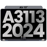 Complete LCD Display Assembly Compatible For MacBook Air 13" (A3113 / 2024) (Used OEM Pull: Grade B) (Midnight)