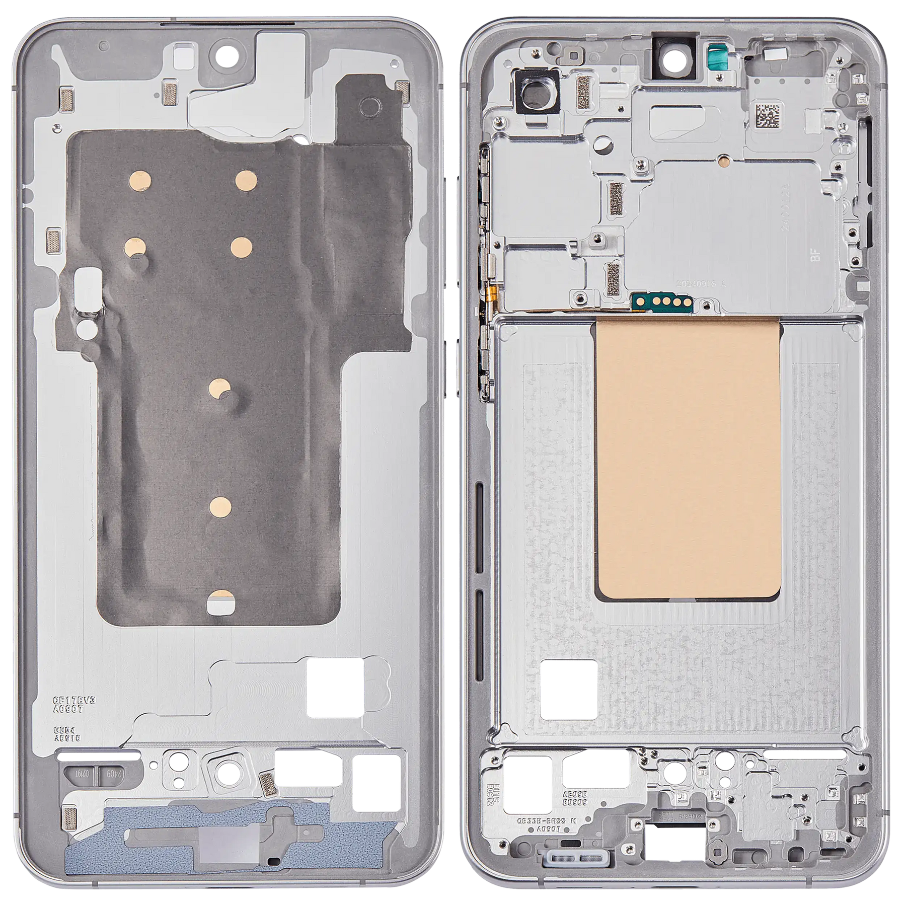 Mid-Frame Housing Compatible For Samsung Galaxy S24 FE 5G (US & International Version) (Gray / Blue / Mint / Yellow)