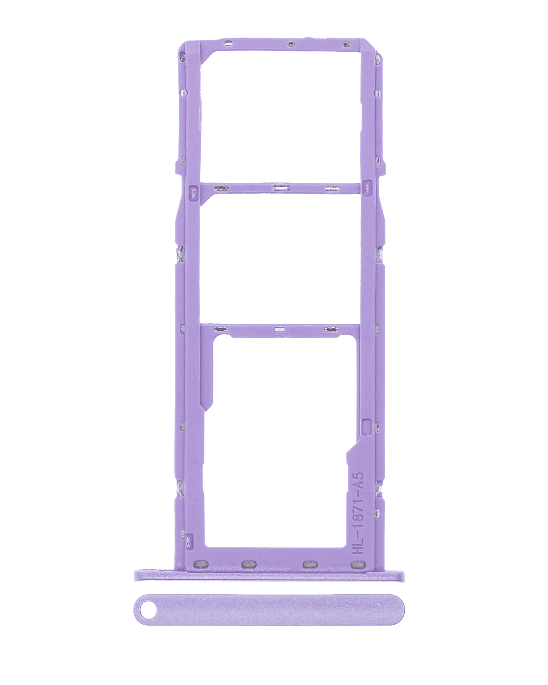 Dual Sim Card Tray Compatible For Samsung Galaxy A01 (A015 / 2020) (Purple)