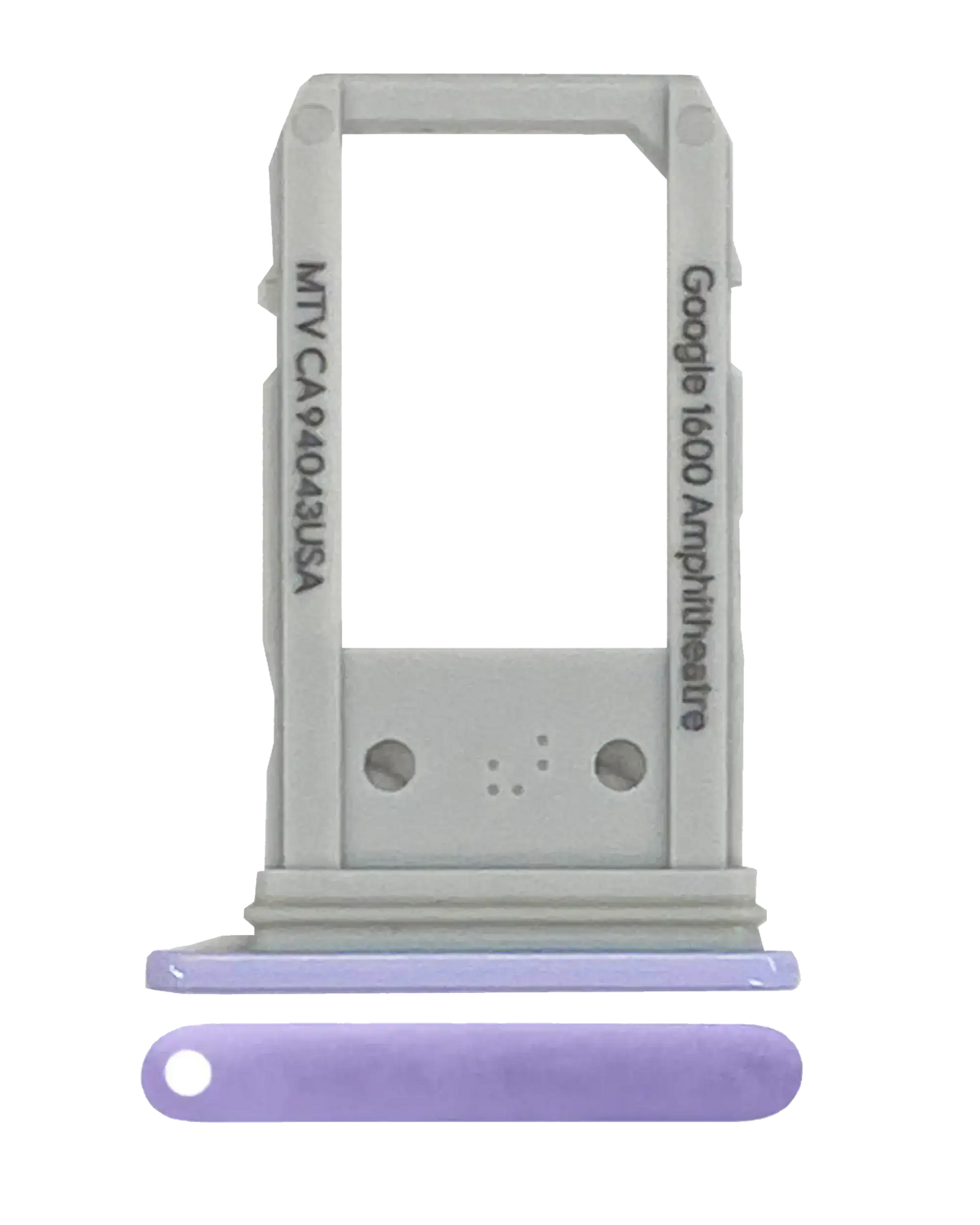 Sim Card Tray Compatible For Google Pixel 3a XL Replacement (Genuine OEM) (Purple)