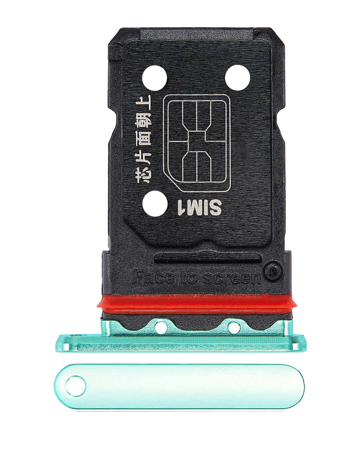 Dual Sim Card Tray Compatible For OnePlus 10 Pro Replacement (Genuine OEM) (Emerald Forest)