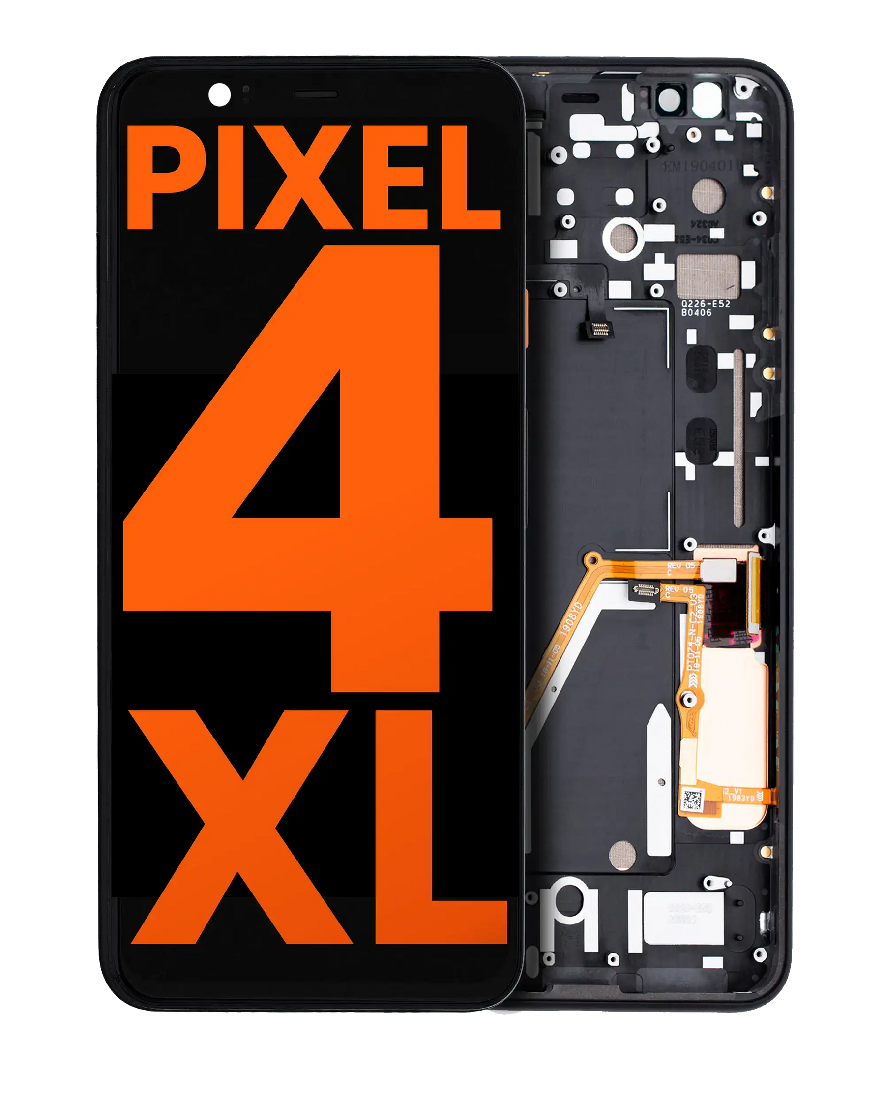Replacement OLED Assembly With Frame Compatible For Google Pixel 4 XL (Blemish: Grade A) (Just Black)