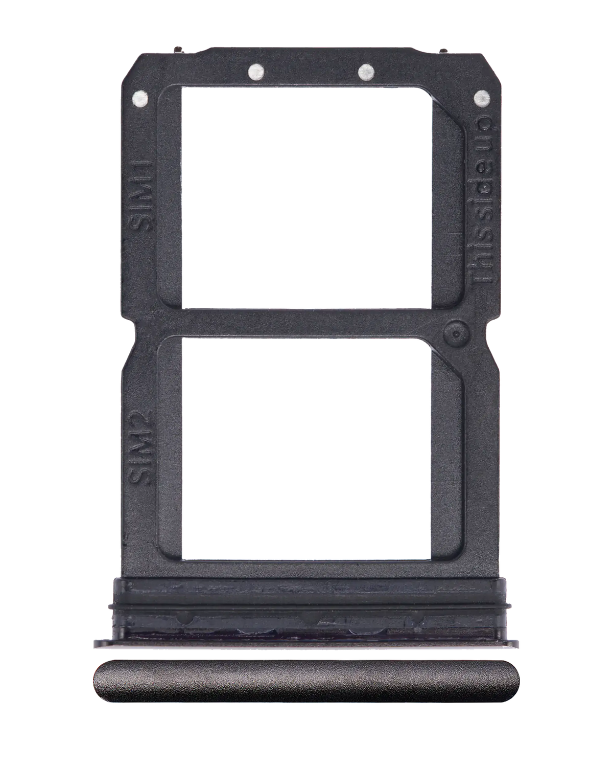 Replacement Dual Sim Card Tray Compatible For OnePlus 6T (A6010 / A6013) (Midnight Black)