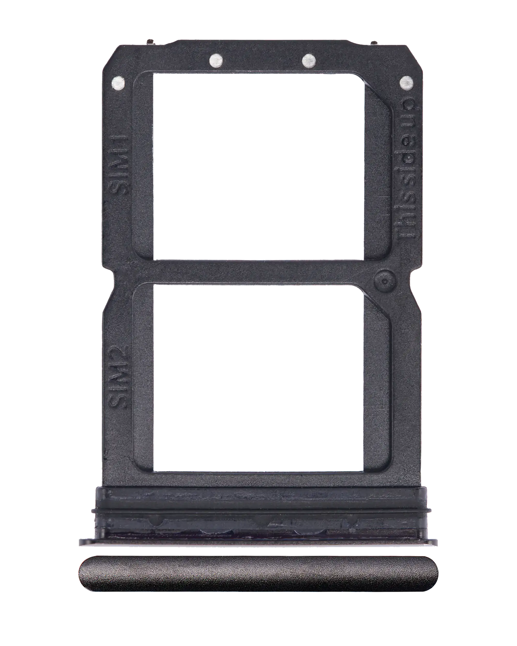 Replacement Dual Sim Card Tray Compatible For OnePlus 6T (A6010 / A6013) (Midnight Black)